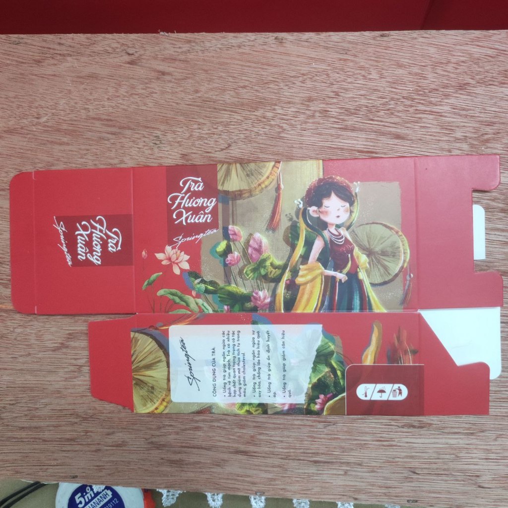 Vỏ Hộp Trà Hương Xuân đựng trà mẫu mới 2024
