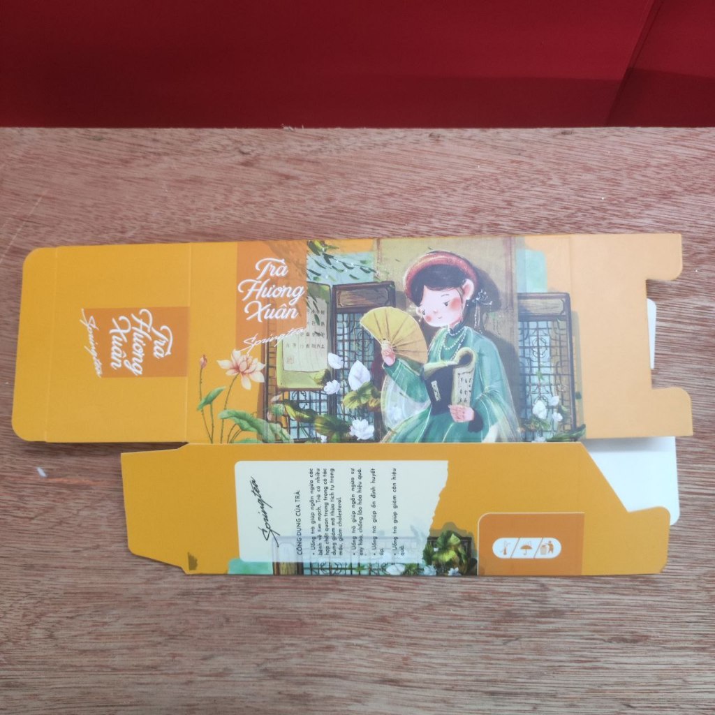 Vỏ Hộp Trà Hương Xuân đựng trà mẫu mới 2024