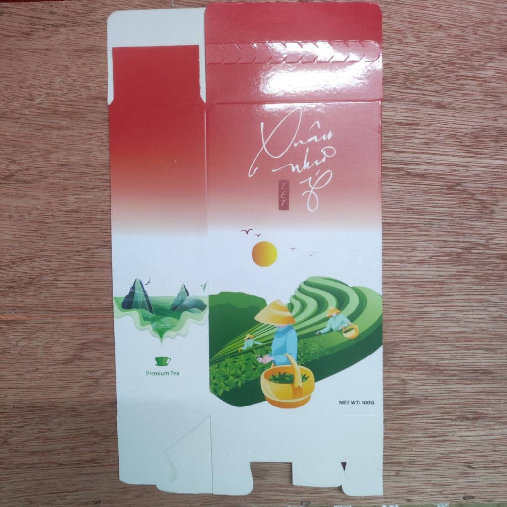 Vỏ Hộp đựng trà, chè spring tea đóng giỏ quà tết sang trọng 2024