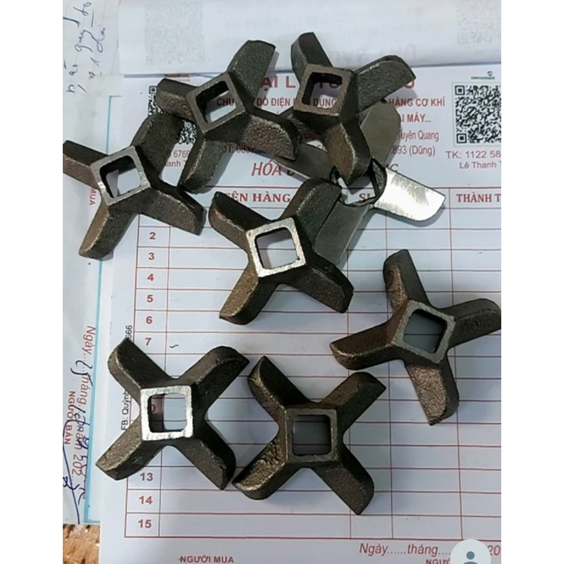 Dao xay thịt đầu 12 - Lưỡi dao xay thịt  máy 12