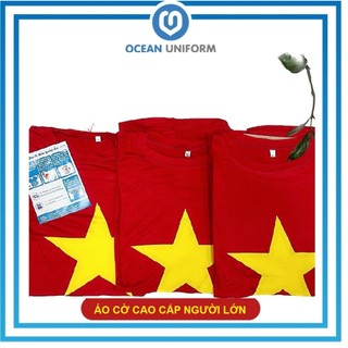 Áo cờ đỏ sao vàng người lớn, sao đặc cotton lạnh cao cấp  Ocean Uniform
