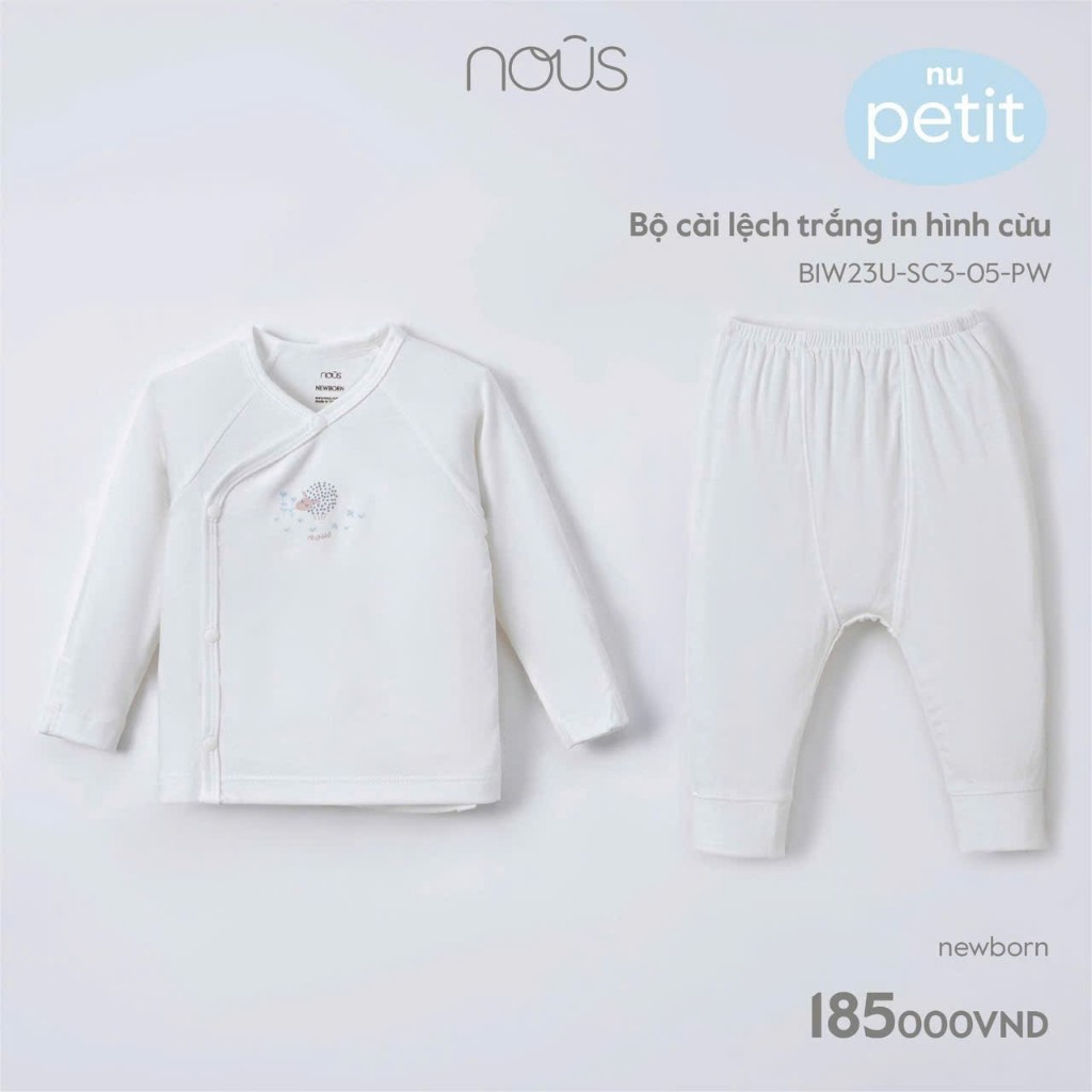 Bộ dài tay Nous petit sơ sinh cho bé