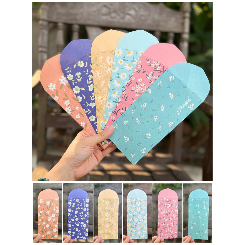 Lì xì Tết Thiết Kê Gác Xép độc đáo, xinh xắn - Giấy Kraft nhật trắng cao cấp in sắc nét