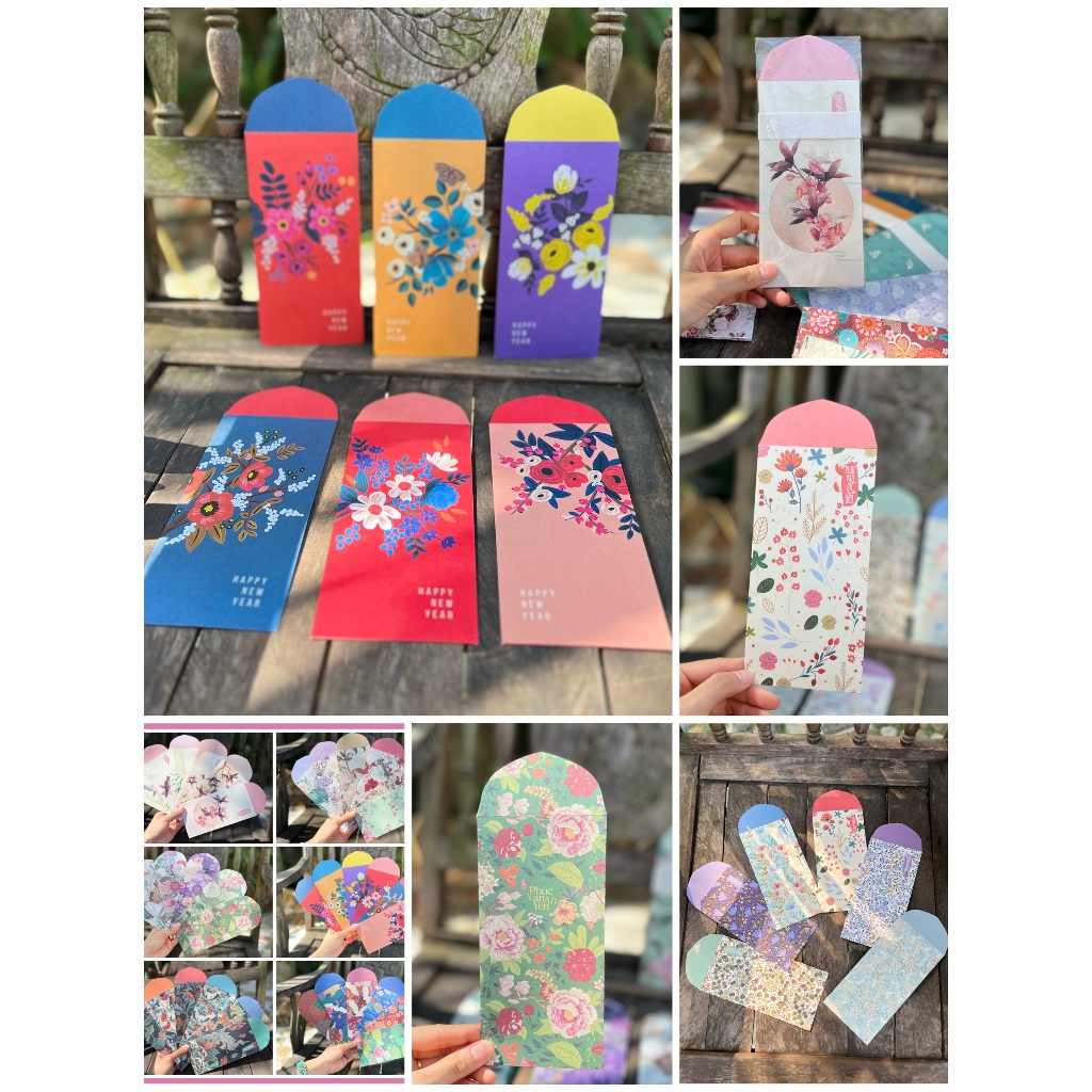 Lì xì Tết Thiết Kê Gác Xép độc đáo, xinh xắn - Giấy Kraft nhật trắng cao cấp in sắc nét