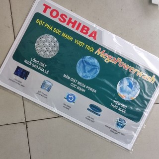 tem dán máy giặt Toshiba