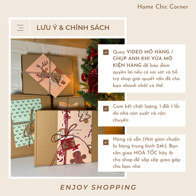 GIFT BOX Hộp quà tặng, dịch vụ gói quà  | HOME CHIC CORNER