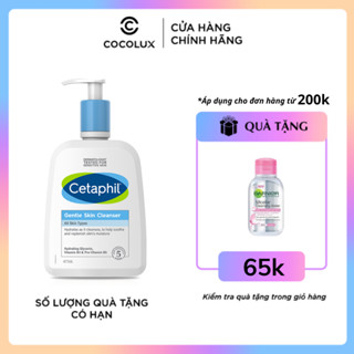Sữa rửa mặt Cetaphil Gentle Skin Cleanser - Sữa rửa mặt dịu nhẹ không xà phòng cho da nhạy cảm - Mẫu mới [COCOLUX]