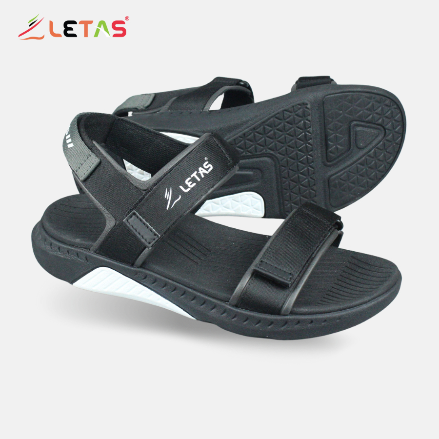 Sandal Unisex Letas F8 nhẹ đen full
