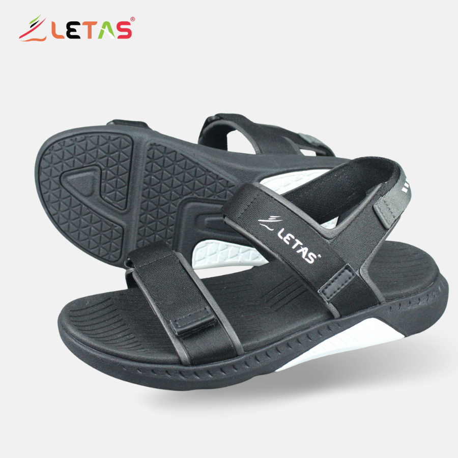 Sandal Unisex Letas F8 nhẹ đen full