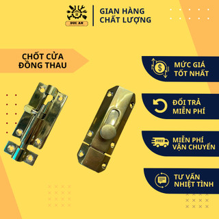 Chốt cửa đồng thau, chốt đồng cửa sổ ô thoáng hàng cao cấp chốt cửa gỗ 8cm chốt cửa ngang không khoan, chốt cửa nhà tắm