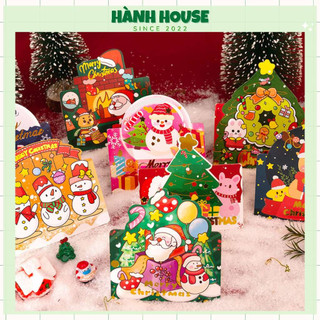 Thiệp quà tặng, chúc mừng Noel giáng sinh siêu dễ thương