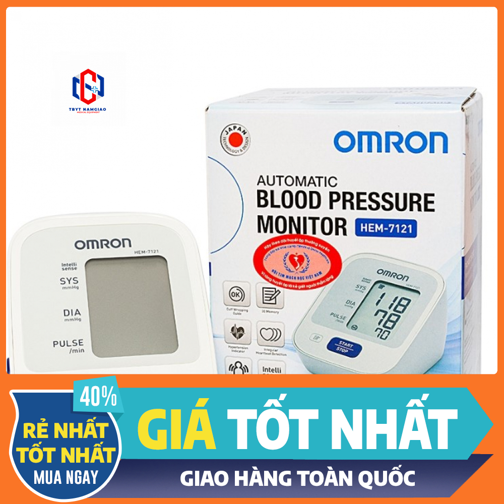 Máy đo huyết áp tự động bắp tay omron 7121