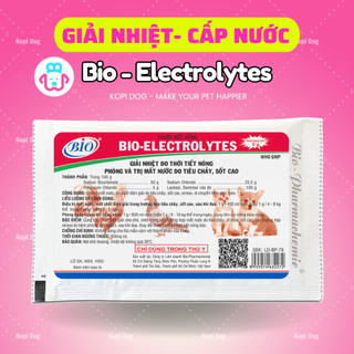 Bio Electrolytes bù điện giải cấp nước cho chó mèo gói 5gram