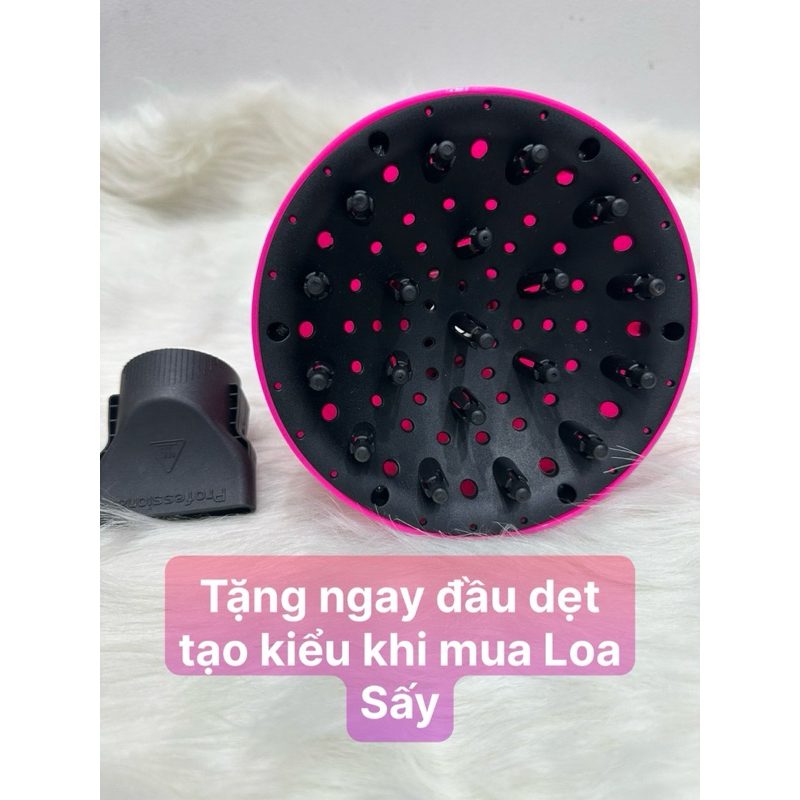 Đầu Chụp Máy Sấy Tóc Xoăn - Loa sấy tóc xoăn sóng nước, xù mì, xoăn bóp gel, xoăn gợn