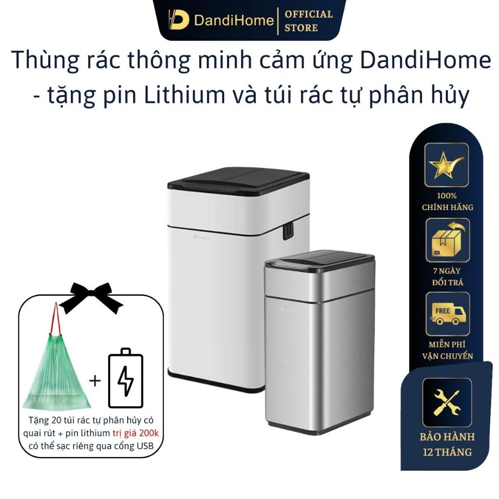 Thùng rác thông minh cảm ứng tự động đóng mở DandiHome - pin sạc Micro usb