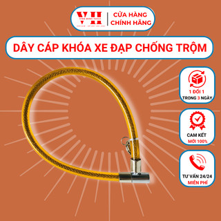 Ổ khoá dây xe chống trộm, khoá dây xe đạp, xe máy, khoá dây cáp chống cắt cao cấp siêu bền Vĩnh Hưng Tools