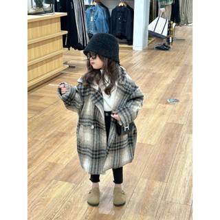 Áo khoác dạ kẻ có mũ thời trang QCCC