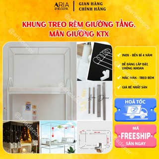 Khung giường tầng ký túc xá , khung treo rèm ,màn giường tầng ký túc xá Aria Decor