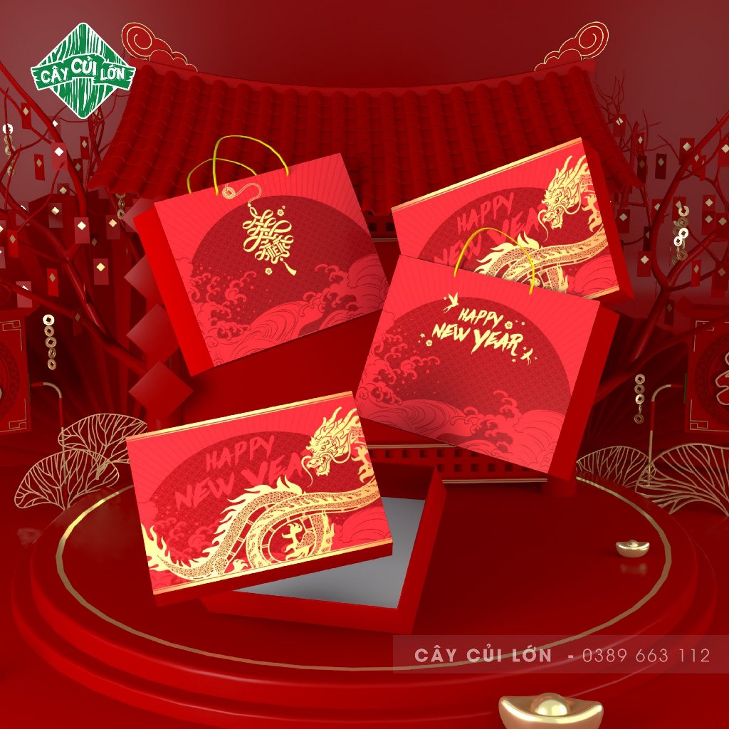 BỘ HỘP KIM LONG HAPPY NEW YEAR