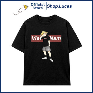 Áo Thun VIỆT NAM NÓN LÁ Unisex Nam Nữ Form Rộng Trend Shop.Lucas