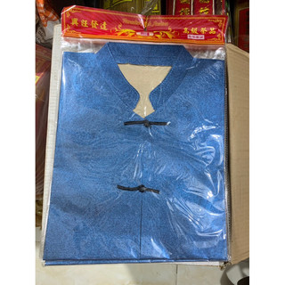 Quần áo giấy kiểu ông kiểu nam trung hoa đính khuy nơ thật hàng mã đẹp