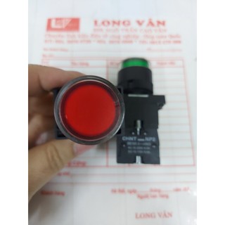 Nút Nhấn Nhả ( Đề Đèn ) Có Đèn Xanh Đỏ phi 22 - Chint