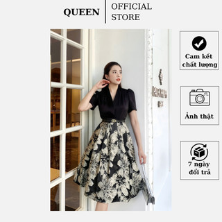 Đầm nữ tagta tay ngắn V250 - QUEEN FASHION