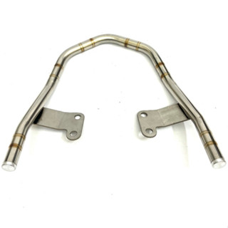 [Loại vểnh] Tay xách ( cảng sau ) Inox 304 Wave 100, Wave 110, Wave 50cc - Đầu chụp nhôm CNC Hot