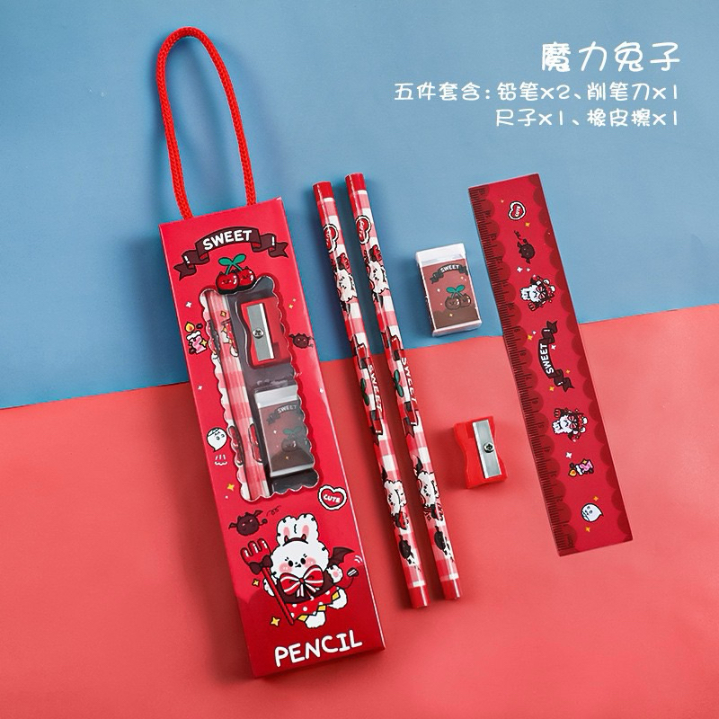 Set 5 Món Đồ Dùng Học Tập Noel Quà Tặng Giáng Sinh