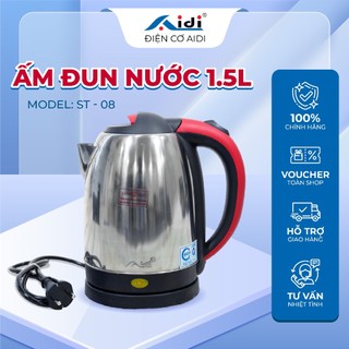 Ấm siêu tốc aidi tự ngắt công suất 1350w, ấm đun nước chống nóng dung tích 1,5l - điện cơ aidi