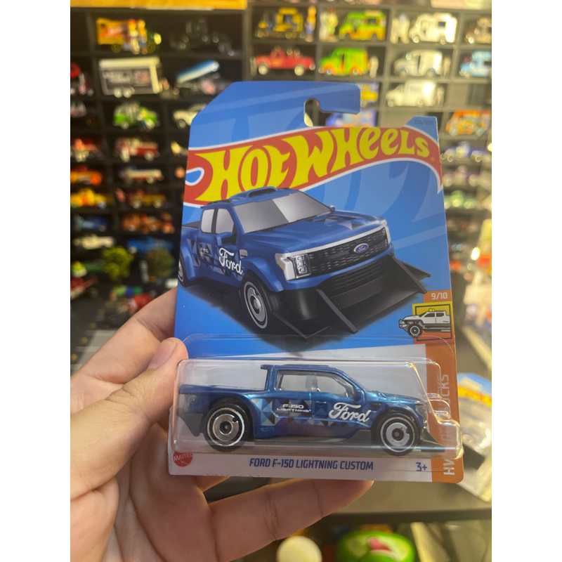 Xe mô hình Ford F-150 Lightning custom chính hãng Hot Wheels tỉ lệ 1:64