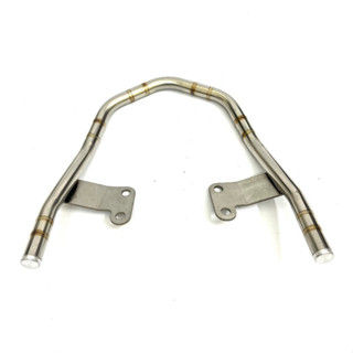 [Loại vểnh] Tay xách ( cảng sau ) Inox 304 Wave 100, Wave 110, Wave 50cc - Đầu chụp nhôm CNC Trend