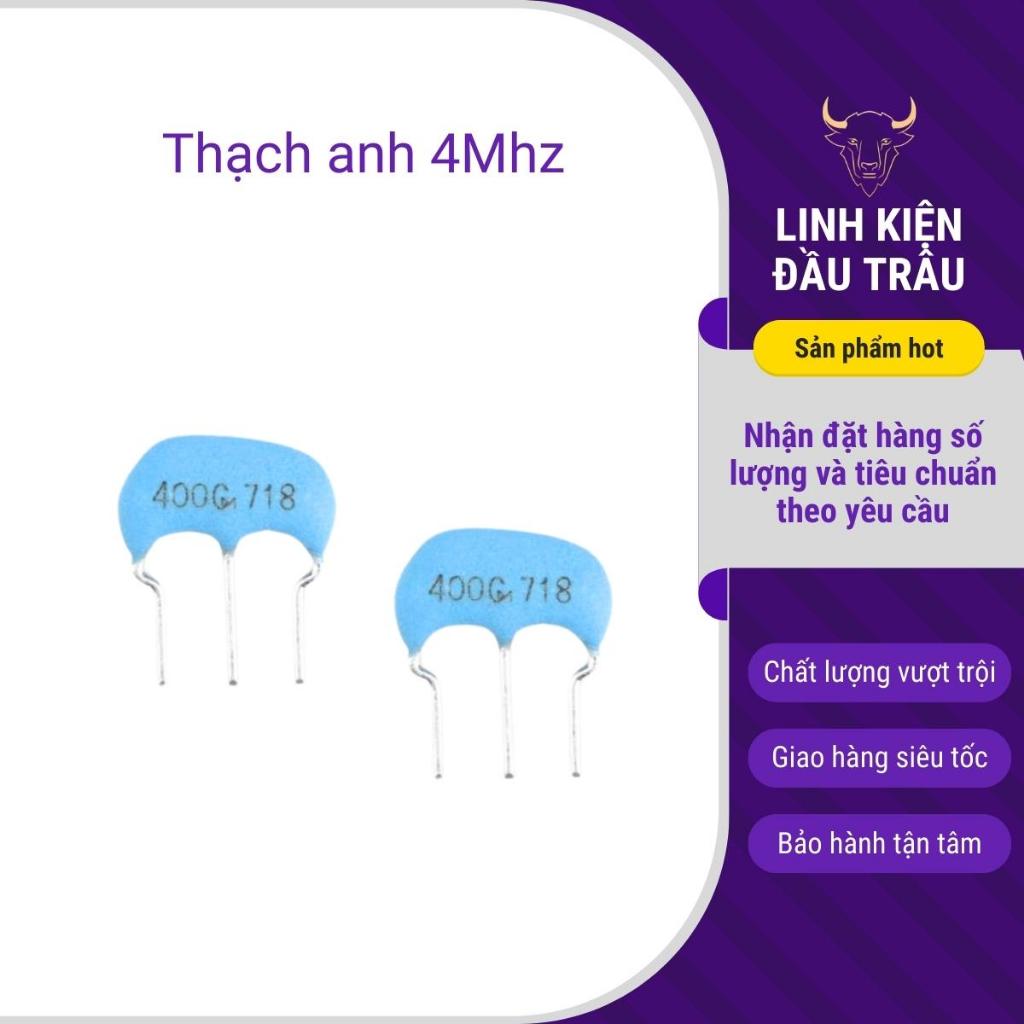Thạch anh 4Mhz 3 chân Linh Kiện Đầu Trâu.