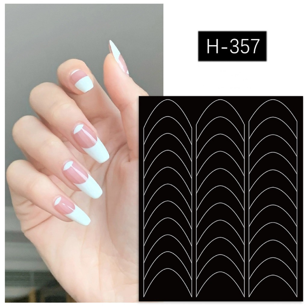 Sticker dán móng dặm ombre , fen đầu móng nail