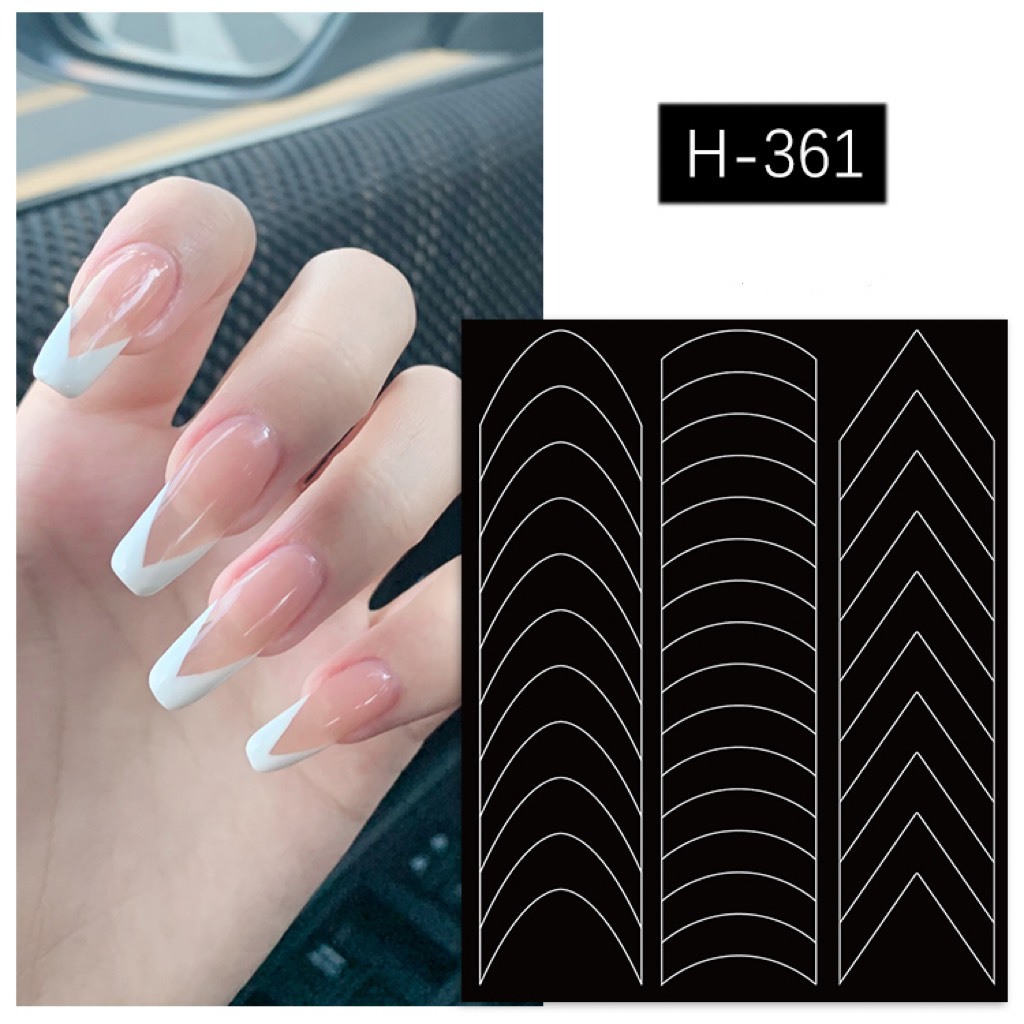 Sticker dán móng dặm ombre , fen đầu móng nail