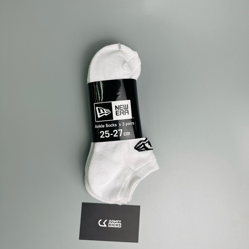 Tất New Era chính hãng, Tất thể thao đen trắng basic nam nữ unisex