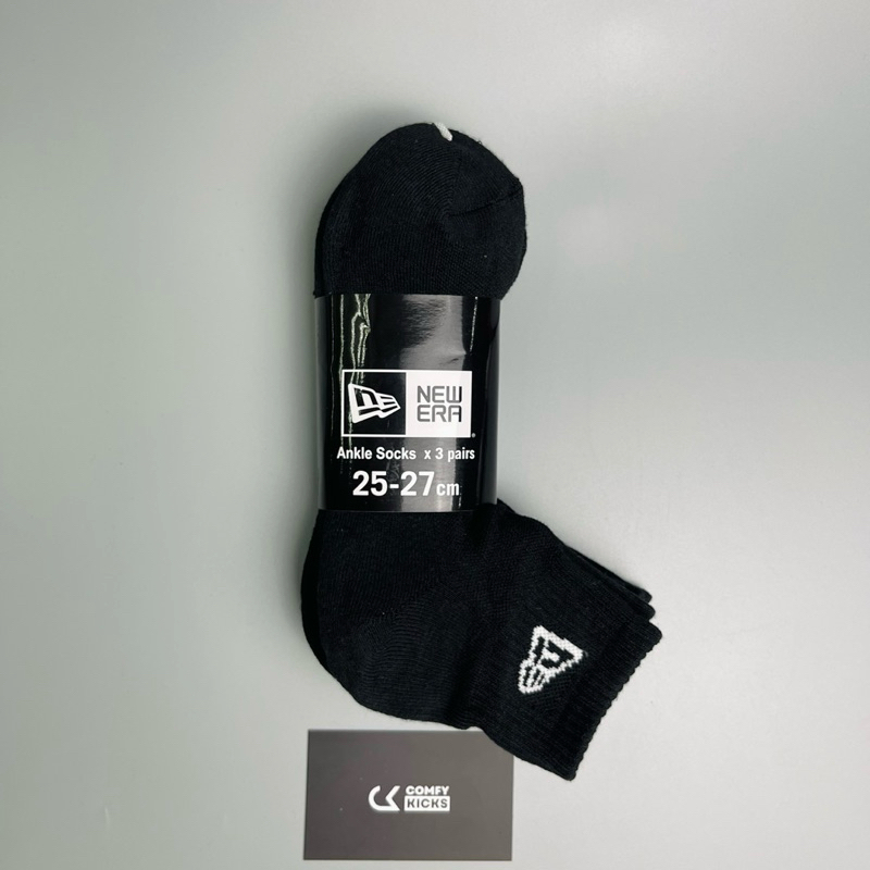 Tất New Era chính hãng, Tất thể thao đen trắng basic nam nữ unisex