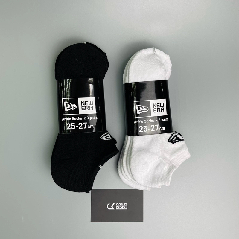 Tất New Era chính hãng, Tất thể thao đen trắng basic nam nữ unisex