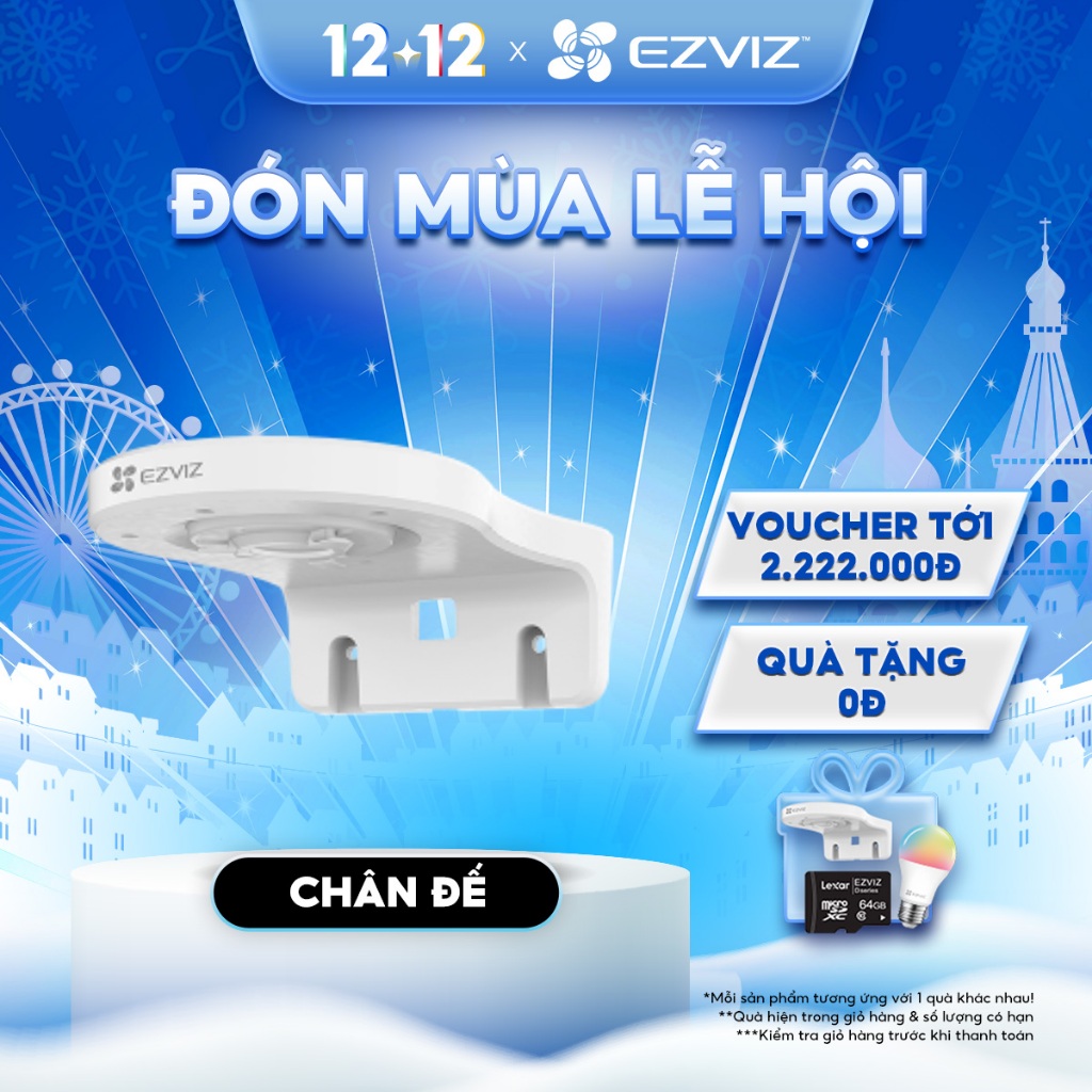  Chân Đế Camera Ezviz Chính Hãng Treo Tường, Chịu Lực