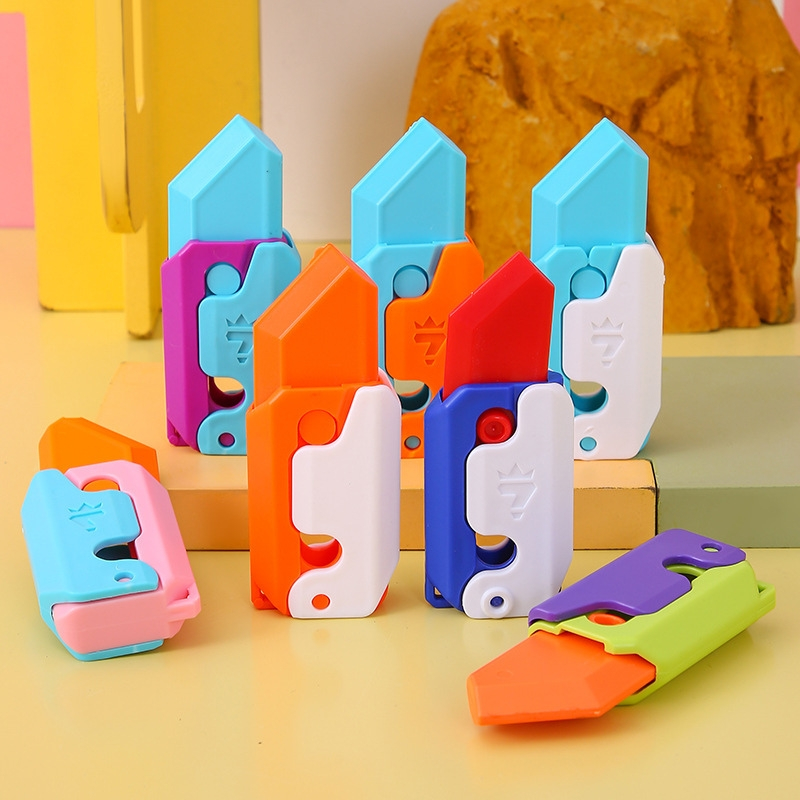 Dao cà rốt trọng lực 3D, Dao vô tri phong cách dễ thương, mượt mà, sắc nét, an toàn cho bé BABYGYM