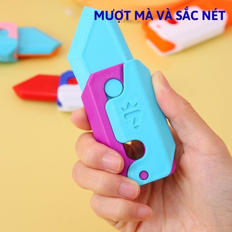 Dao cà rốt trọng lực 3D, Dao vô tri phong cách dễ thương, mượt mà, sắc nét, an toàn cho bé BABYGYM