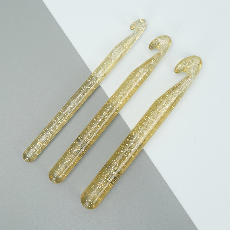 Kim móc len đầu dày Pha Lê trong suốt - Móc áo, mũ....