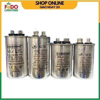 Tụ điện nhôm 2 chân 10uf, 15uf, 20uf, 25uf, 30uf, 35uf, 40uf, 45uf, 50uf, 60uf