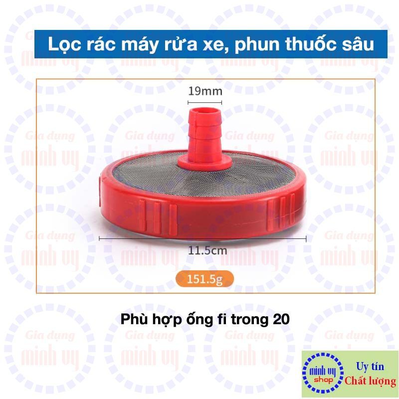 Lọc rác máy rửa xe chuyên nghiệp chống bụi cát vào máy-LỌC LỚN - ống fi 18mm