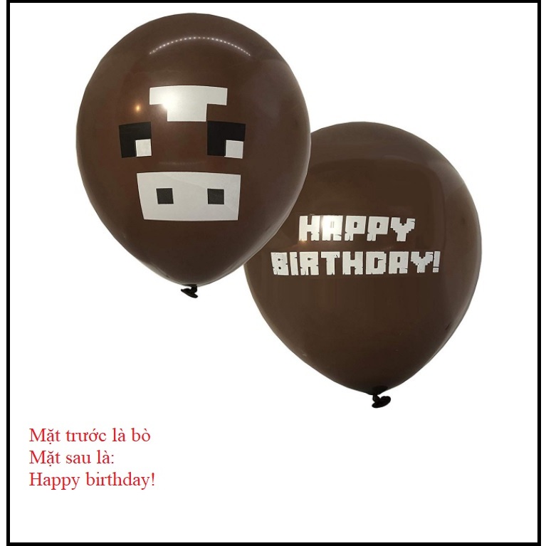 Bóng bay steve minecraft