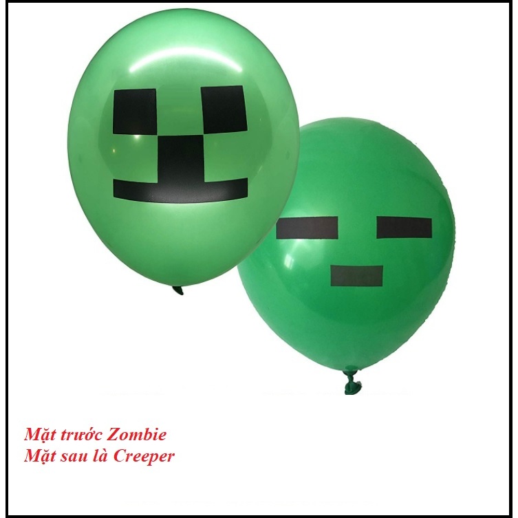 Bóng bay steve minecraft