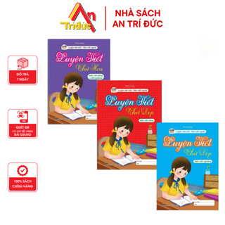 Sách - Bộ Vở Luyện Viết Chữ Đẹp - Luyện Nét Chữ Rèn Nết Người Luyện Viết Chữ Hoa Chữ Đứng Chữ Nghiêng (3 Cuốn)