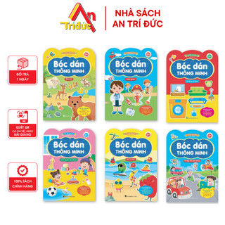 Sách - Đồ Chơi Bóc Dán Thông Minh Cho Bé 6 Chủ Đề Vừa Học Vừa Chơi - Dành Cho Trẻ Từ 2 Tuổi - 6 Cuốn - V BD 02