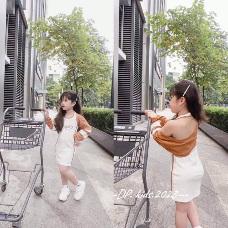 Sét váy body tăm lạnh size nhí đại