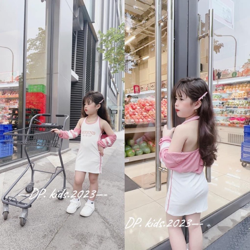 Sét váy body tăm lạnh size nhí đại